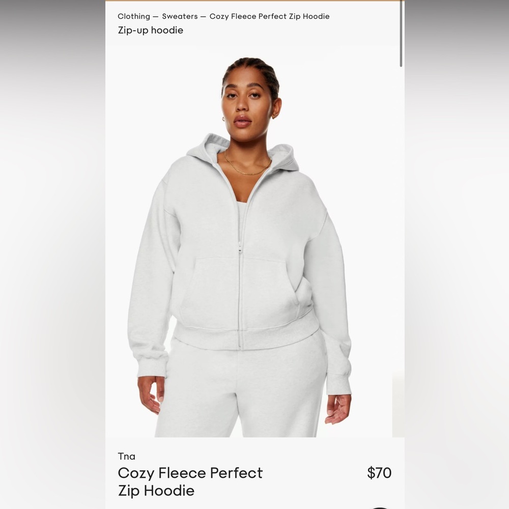 Tna Cozy Fleece Perfect Zip Hoodie